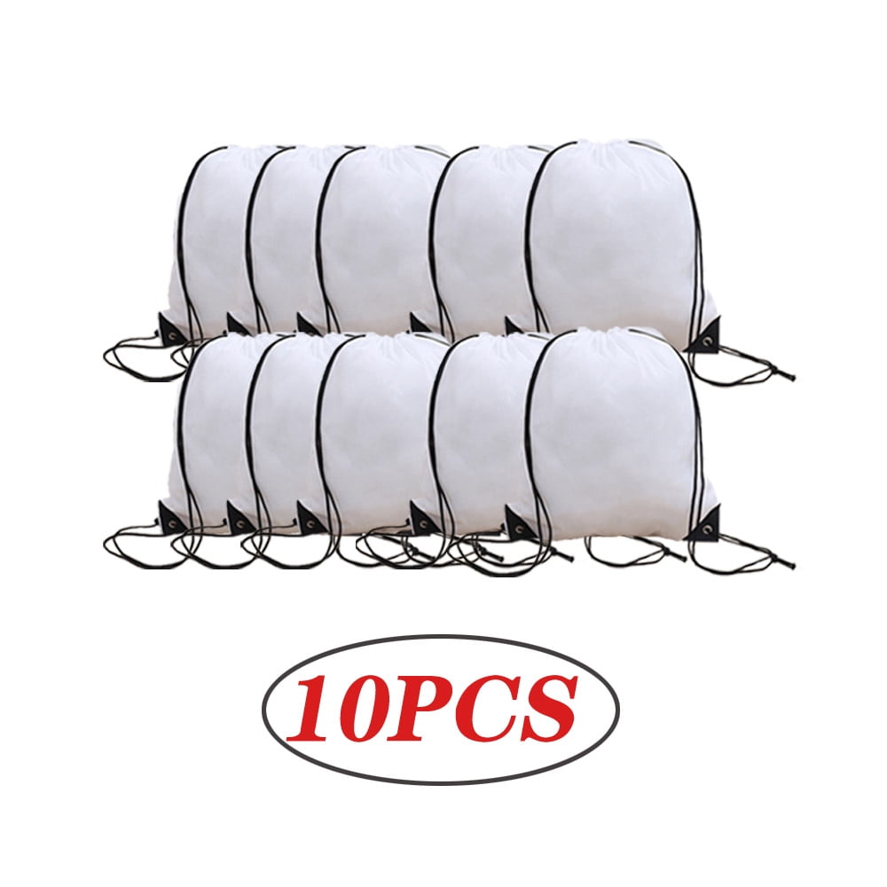 Dicasser 10PCS Drawstring Backpack Bulk Drawstring Bags Bulk Draw