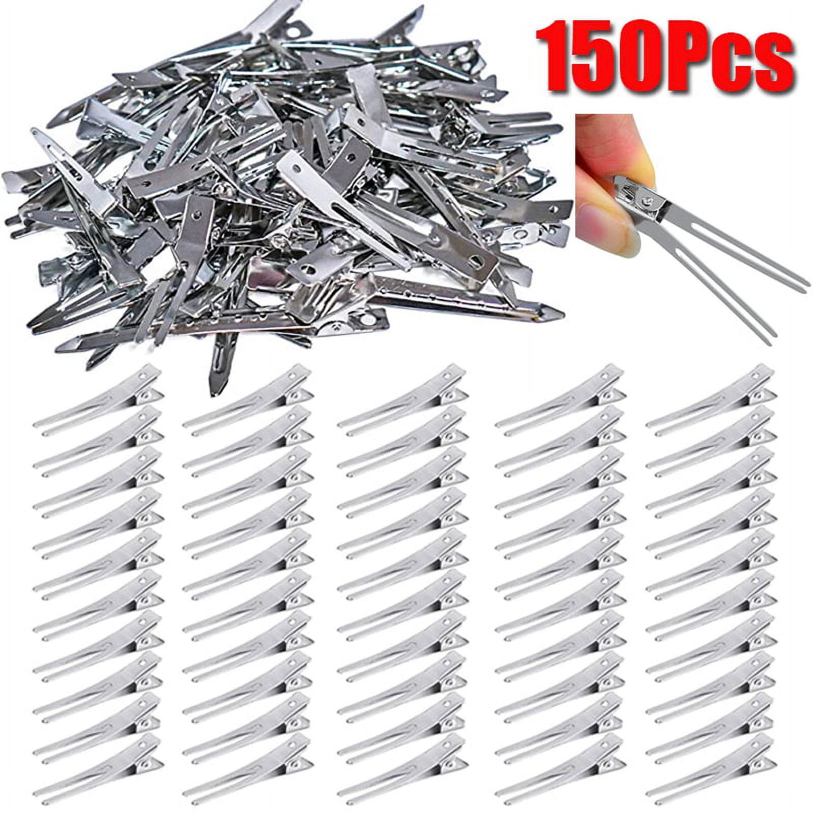 Dicasser Pin Curl Clips, 150 pcs Silver Metal Hair Clips, 1.8
