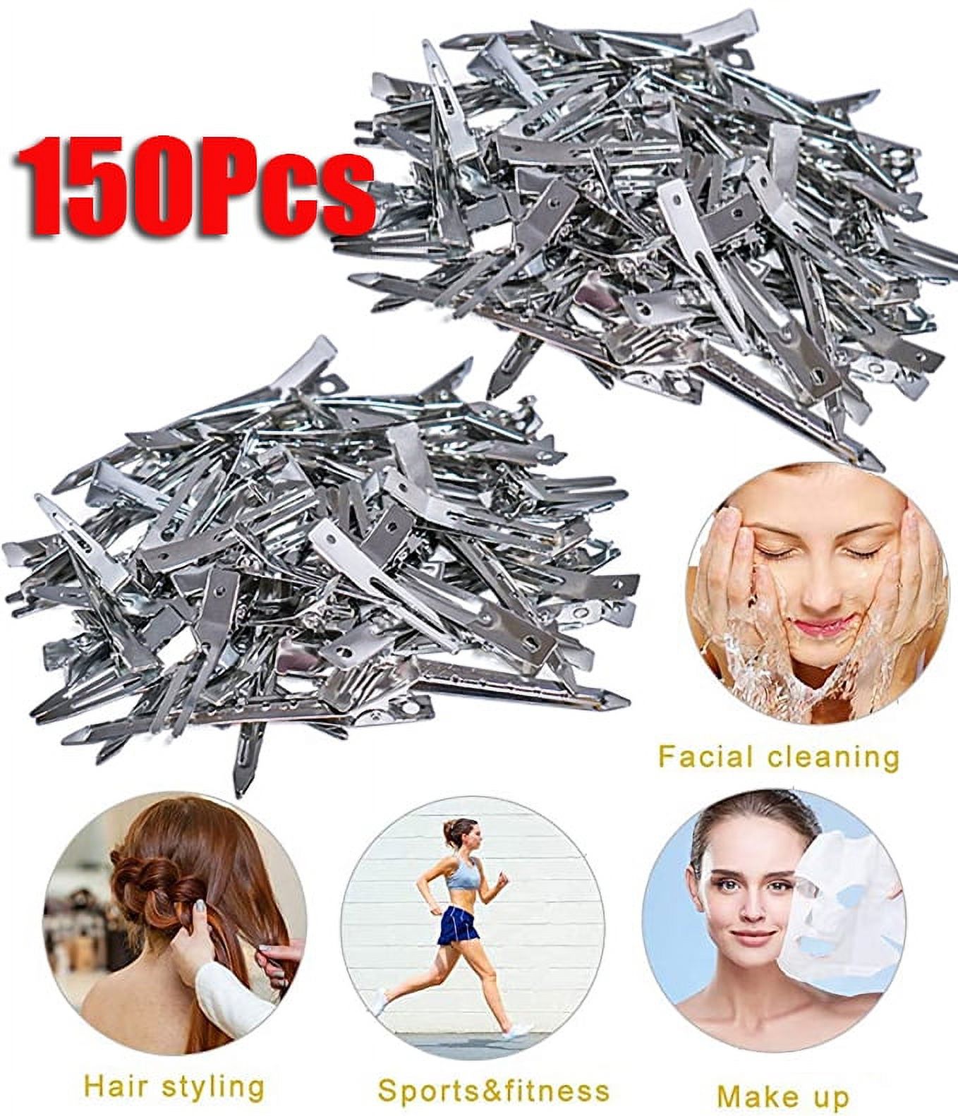 Dicasser 150 Pcs Sectioning Clips Hair Sectioning Clip Clamps Black