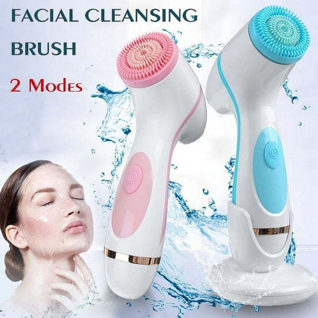 Dicasser 3-in-1 Silicone Facial Cleansing Brush Electric Face Cleaner Blackhead Removal Acne Pore Clean Deep Cleaning