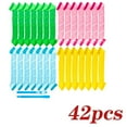 thumbnail image 1 of Dicasser 40 Pieces Heatless Curlers No Heat Spiral Curls Hair Curlers Styling Kit with 2 Pieces Styling Hooks for Most Kinds of Hairstyles (Pink Blue Yellow Green,30 cm), 1 of 5