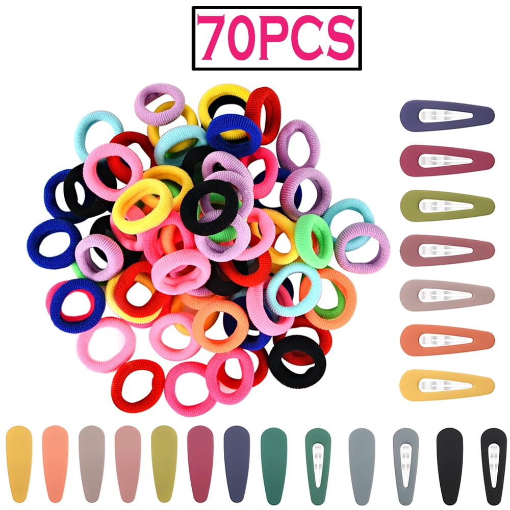 Dicasser 70PCS Hair Clips Set for Girls Candy Color Headdress Barrettes