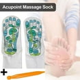 thumbnail image 1 of Dicasser Acupressure Reflexology Socks for Women and Men Foot Massage Socks Five Toe Separate Socks Cotton Reflexology Acupressure Charts Rod Included, 1 of 6