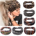 thumbnail image 1 of Dicasser Boho Turban Headbands for Women African Floral Wide Knotted Head Wraps, 6PCS, 1 of 7
