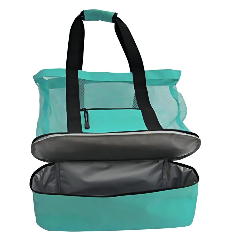 Beach Bag Rubber Tote Bag, Travel Storage Bag Fashion Hole Tote Bag  Creative Waterproof Sandproof Handbag for Beach, Pool