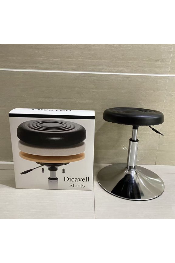 Stools,360 Swivel Bar Stool, Height Adjustable Barstool , Synthetic Leather with Stitching, Mid-Century Modern, Kitchen Bar, Easy Assembly