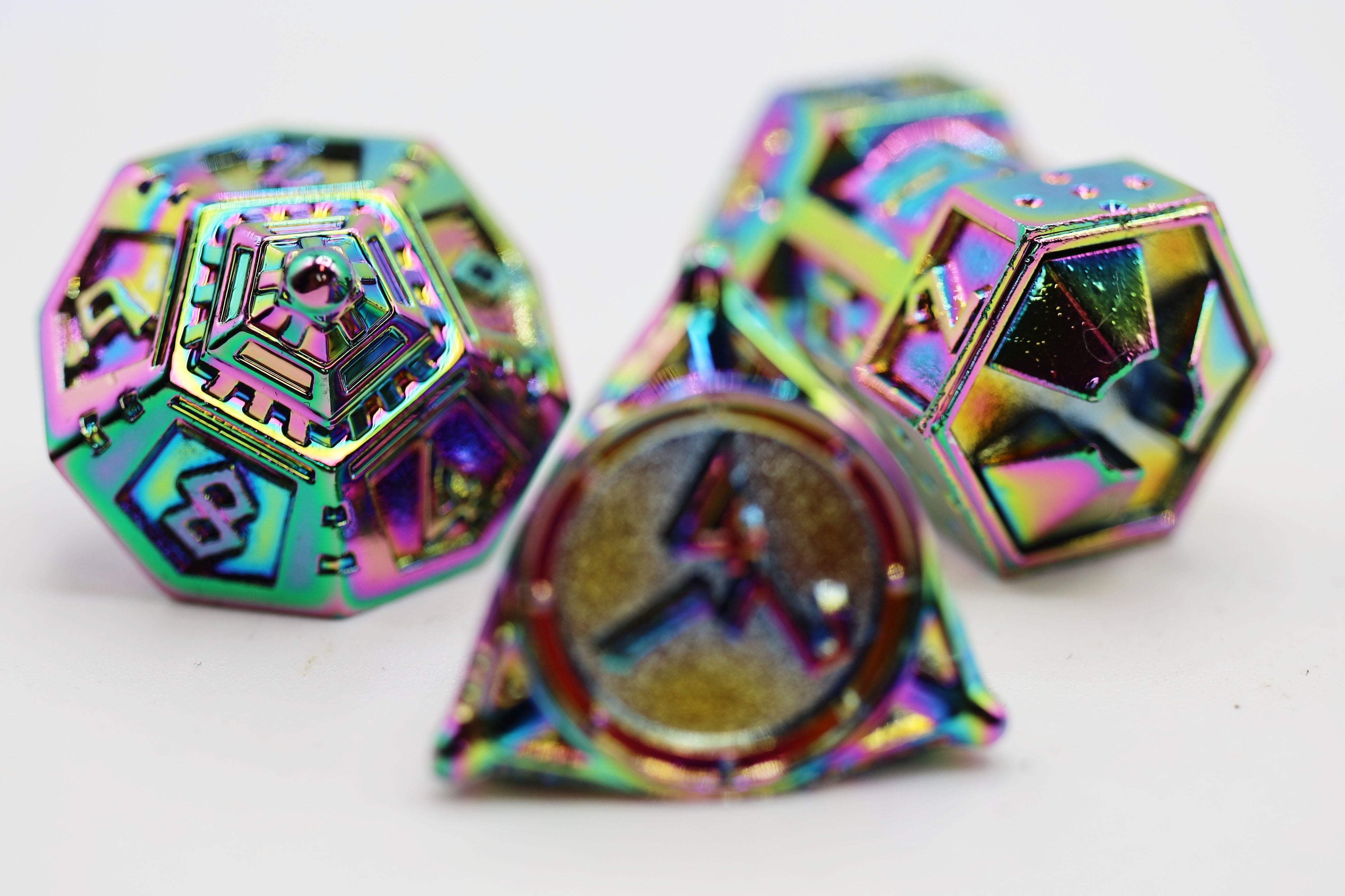 Foam Brain Games Poly Dice Set - Holographic Projection (7) New