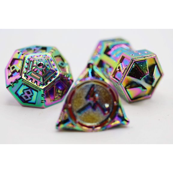 Foam Brain Games Poly Dice Set - Holographic Projection (7) New