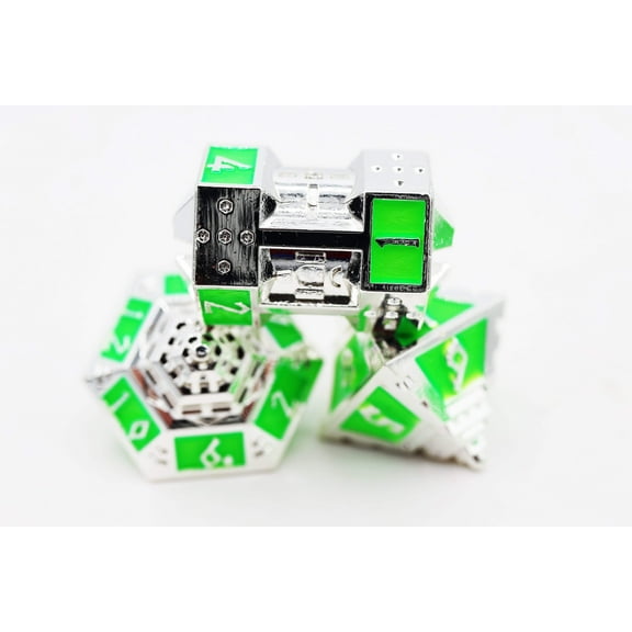 Foam Brain Games Poly Dice Set - Neon Diamonds (7) New