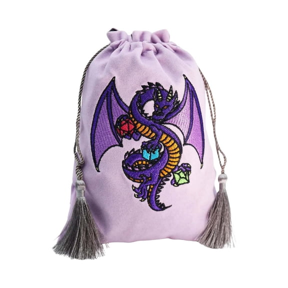 Dice Bag - Purple Dragon