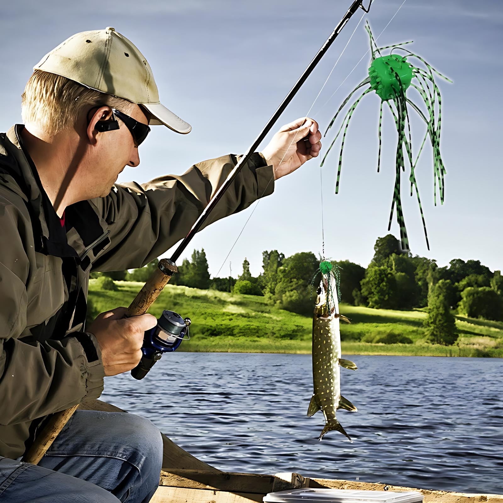 Dice Bait Fishing Fake Bait Handmade Lead Hook High Density Slow ...