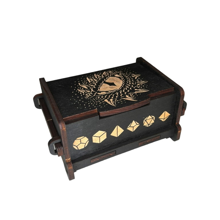 Dice Box - BLACK - Dragons Eye 6x4x3 Dice Box - BLACK - Dragons Eye 6x4x3