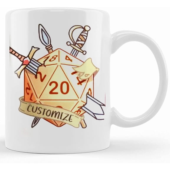 Dice Class Dragon Coffee Mug Dragon Mug Dice Mug Happy Valentine's Day Wedding Gift , Ceramic Novelty Coffee Mug, Tea Cup, Gift Present For Birthday, Christm
