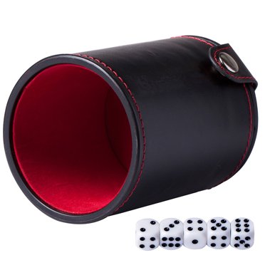Dice Cup Cup Bar Shaking Shaker Storage Game Gaming Dices Casino Box Container Dot Set Roller Round