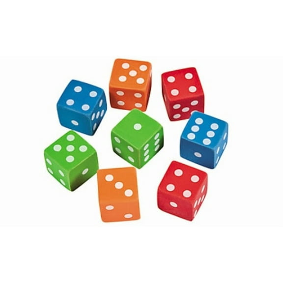 Dice Erasers - Party Favors - 12 Pieces
