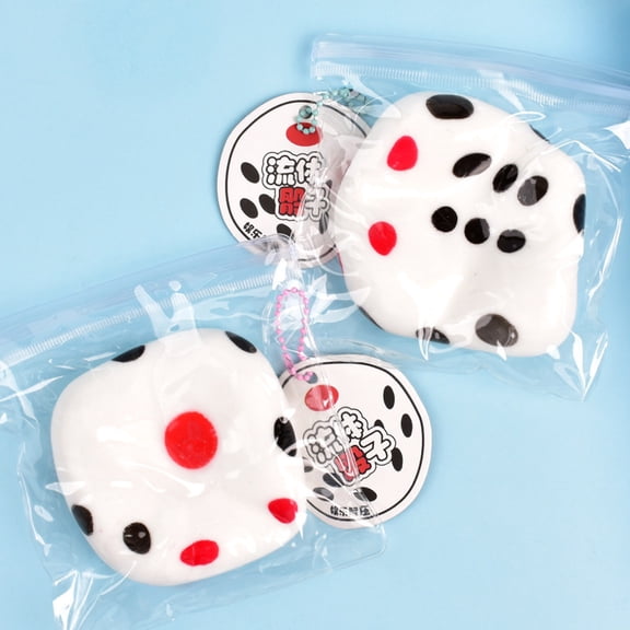 Dice Fidget Toy for Stress Relief, Realistic Pinch and Release Ball for Adults, Soft Squeeze Plaything for Anxiety Calming, Portable Calming Gadget for Home Office School Party, Game Dice Design