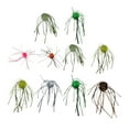 thumbnail image 1 of Fishing Lures Soft Plastic Baits 10 Pack, Dice Shape Fishing Bait for Bass Panfish, Multi Color Tackle Box Essentials, Fishing Supplies, 1 of 6