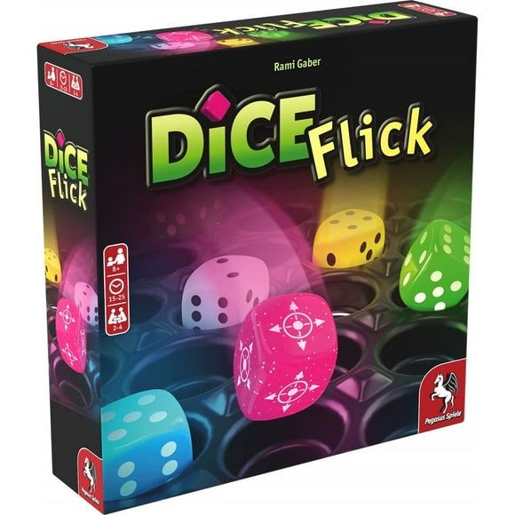 Dice Flick - Board Game by Pegasus Spiele 2-4 Players Board Games for Family 15-25 Minutes of Gameplay Games for Family Game Night Kids and Adults Ages 8+ - English Version