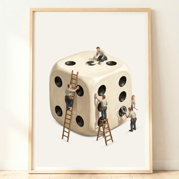 Dice Game Board Gaming Poster