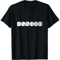 thumbnail image 1 of Dice Numbers T-Shirt men and women can wear, black, white, gifts, 1 of 4