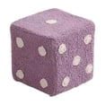 thumbnail image 1 of Dice Pattern Stool, Home Entryway and Living Room Cube Ottoman, Soft Footrest and Youngster's Step Stool, Versatile and Stylish Seating Accent with Removable Cover, 1 of 6