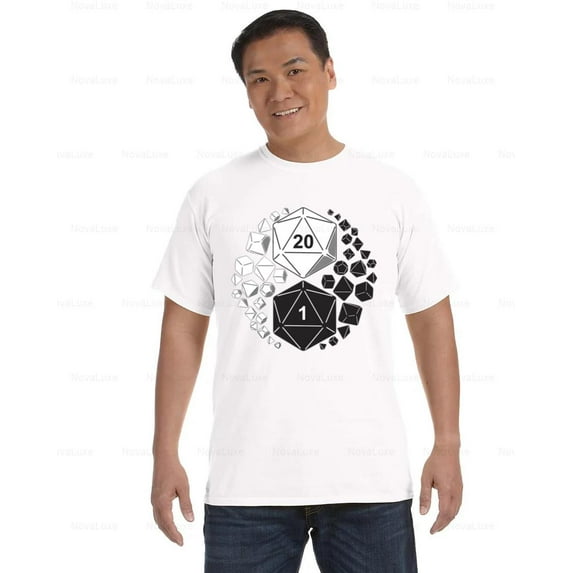 Dice Roll Hero Dungeons and Dragons Fantasy Game Fan Comfort Color T-Shirt, Unisex, up to size 4XL