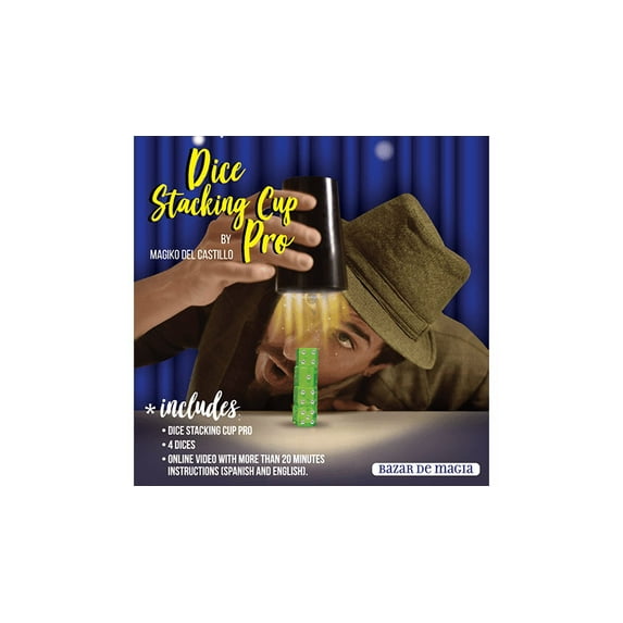 Dice Stacking Cup Pro (Gimmicks and Online Instructions) by Bazar de Magia - Trick