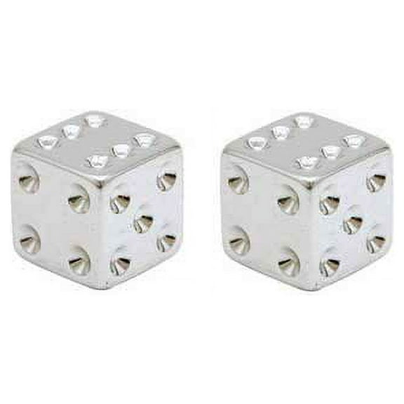 Dice Valve Caps Chrome.
