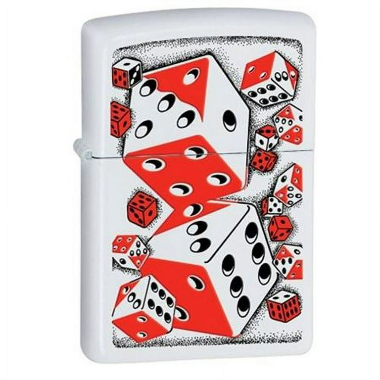 Zippo Lighter White Matte, Spazuk Gas Mask - KnifeCenter - 29646