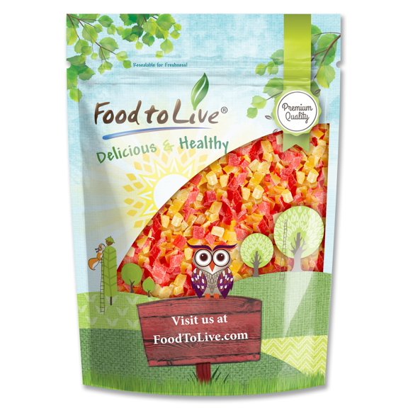 Diced Fruits Mix, 4 Pounds  Kosher, Vegan  by Food to Live