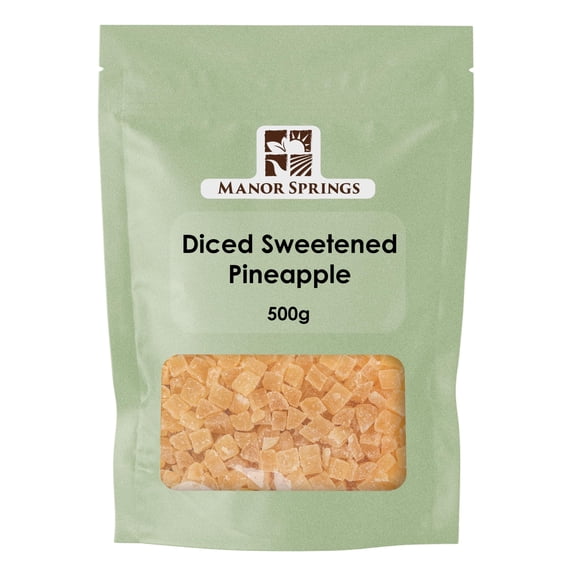 Diced Sweetened Pineapple 500g by Manor Springs