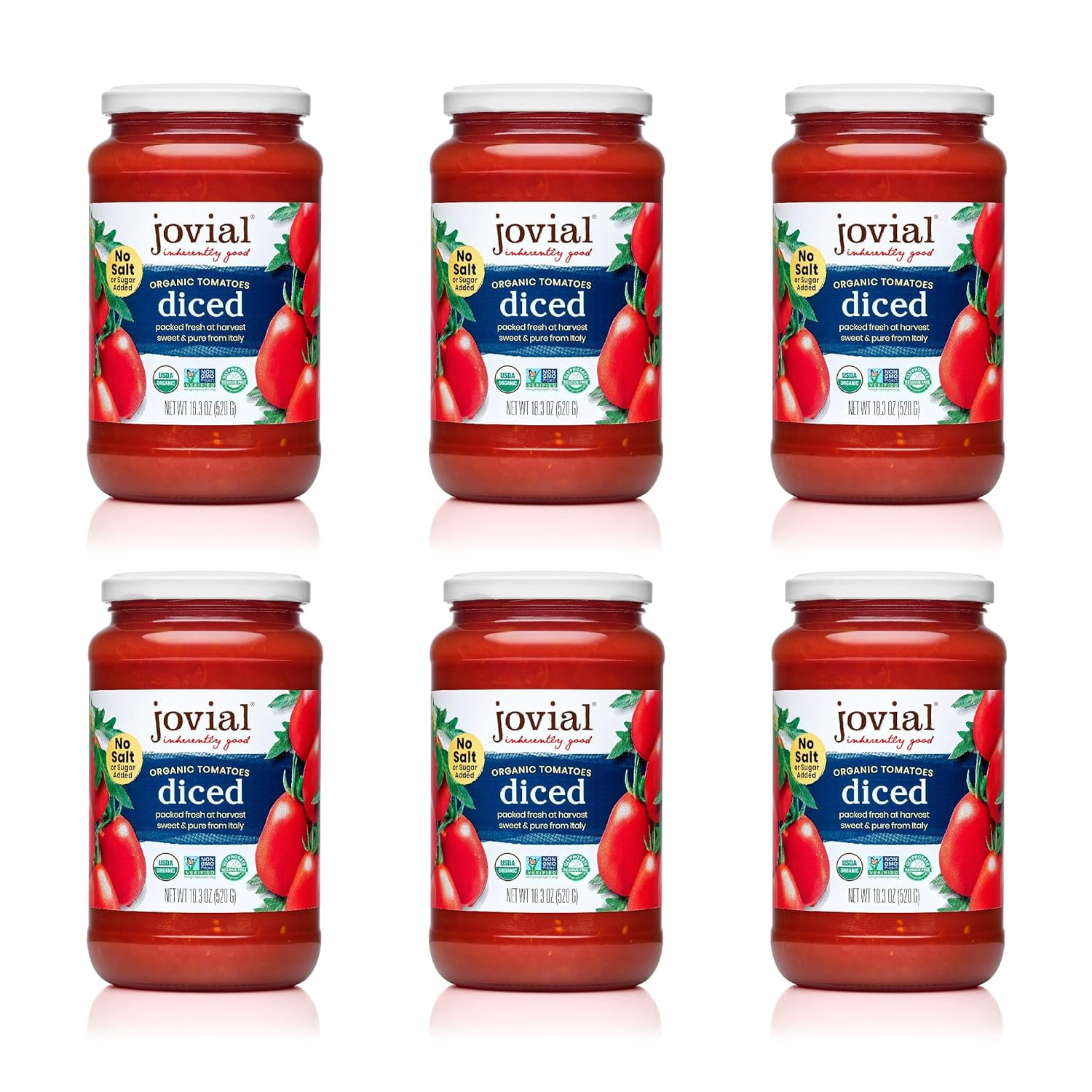 Diced Tomatoes Organic Tomatoes, NonGMO, USDA Certified Organic, No Additives, BPAFree, No