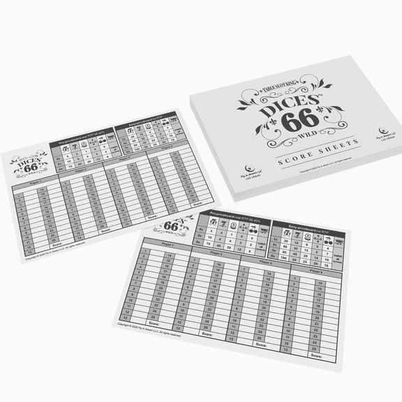 Dices 66 - score sheets