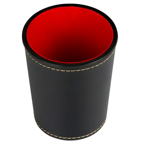 Dices Cup PU Leather Stable Comfortable Hand Feeling Dices Shake Container Cup Professional For Table Board Game