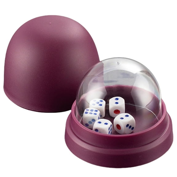 Dices Rolling Cup with 5 Dices for Authentics Gaming Dices Base Game