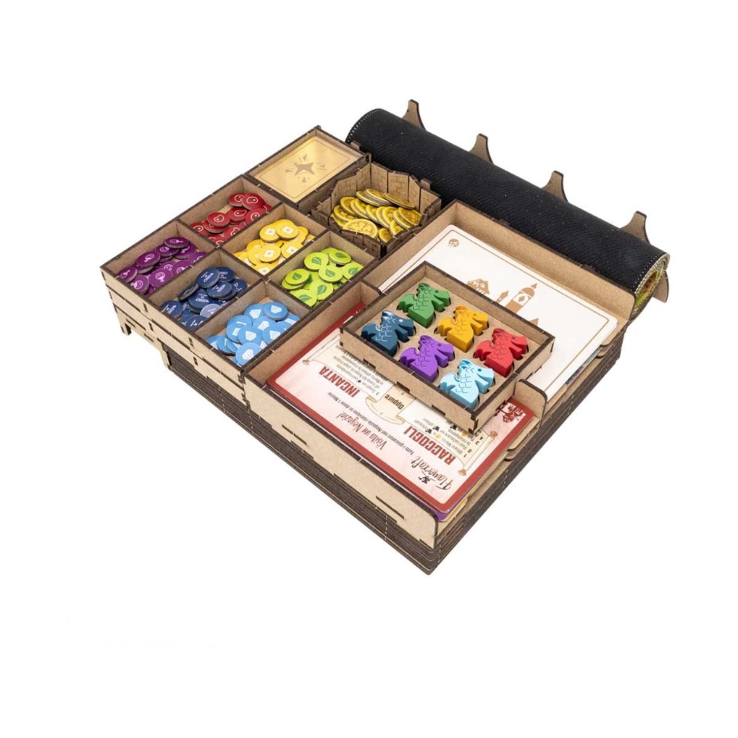 The Dicetroyers, Flamecraft Organizer Set, Player Boards, Deck Holders ...