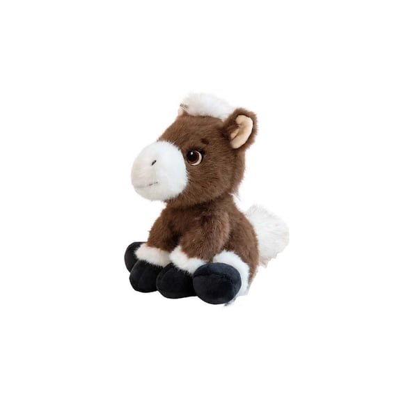 Diceymbol 2-Color Sitting Pony Plush Slow Rebound Squeeze, Soft Resilient Stress Relief & Calming Comfort, Cute Animal Design for Office & Home Daily Relaxation and Desk Decor