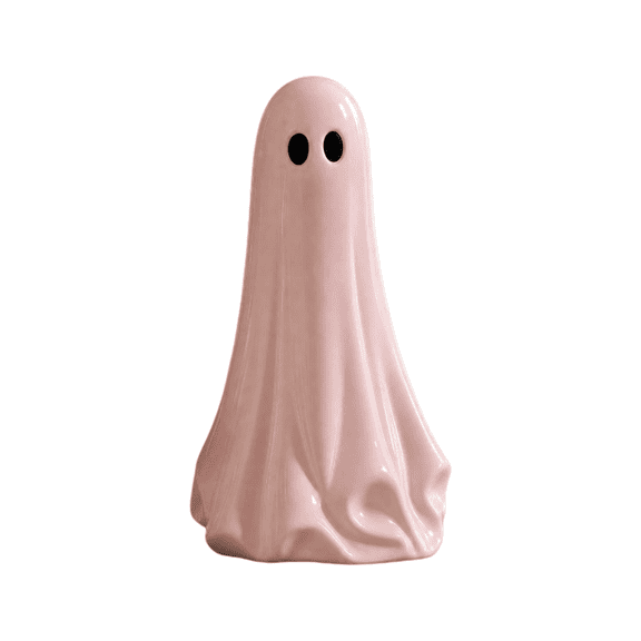 Diceymbol 20 in Pink Freestanding Ghost Decoration for Halloween Porch Entryway Home Decor