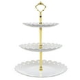 thumbnail image 1 of Diceymbol 3-Tier Fruit Tray for Kitchen Large Modern Serving Platter with Handles, Sturdy Stackable Snack Bowls for Party, Dining Table, Countertop Dishwasher Safe Fruit Basket, 1 of 6