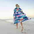 thumbnail image 1 of Diceymbol Abstract Tropical FOLIAGE Beach Towel, Microfiber Super Soft Colorful Bath Towel, Sandproof Quick Dry Blanket, Multi-Purpose Towel For Pool Beach Picnic Travel 59.1x27.6in, 1 of 5