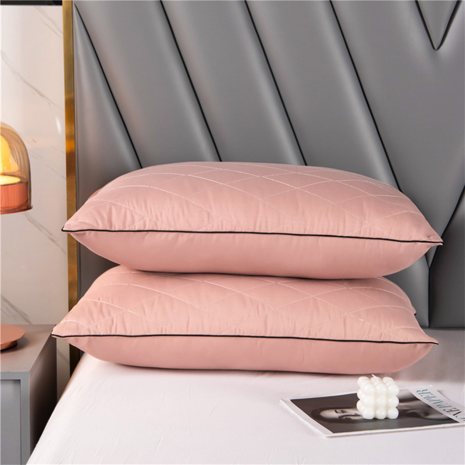 Diceymbol Bed Pillows Standard Size Cooling Hotel Gusseted Pillows for