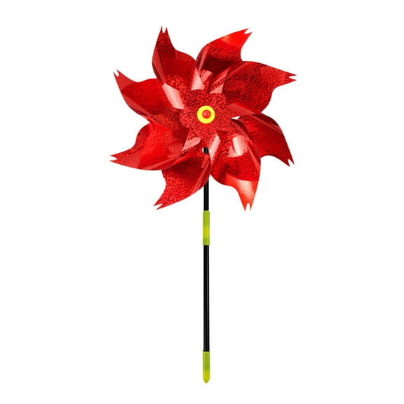 Diceymbol Bird Deterrents for Outside, Reflective Pinwheels for Garden and Yard Decor, Outdoor Bird Repellent Devices Windmills Bird Repellent for Patio, Farm, Orchard