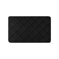 thumbnail image 1 of Diceymbol Black Quilted Diamond Anti-Fatigue Floor Mat Non Slip Waterproof Rug for Kitchen Walkway Home Decor 31x20 Inch, 1 of 8