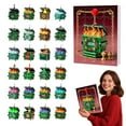 thumbnail image 1 of Diceymbol Christmas Countdown Calendar, 24-Day Advent Ornament Set, Acrylic Decor, 1 of 7