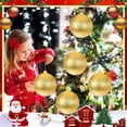 thumbnail image 1 of Diceymbol Christmas Ornament Balls 6 Inch Shatterproof Plastic Glitter Decorations, Commercial Grade Red Gold Silver Blue Pink Green Holiday Tree Decor (1 Piece), 1 of 6