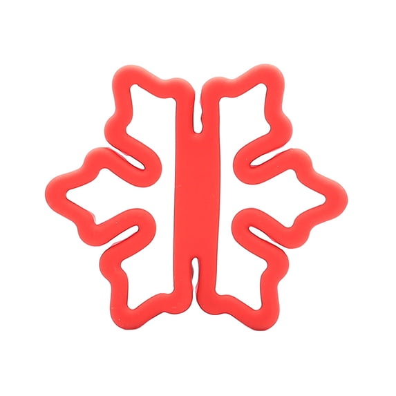 Diceymbol Christmas Snowflake Cookie Cutter 1 Pc Red Baking Mold for Holiday Cookies Fondant Pastry Dough 3 Inch