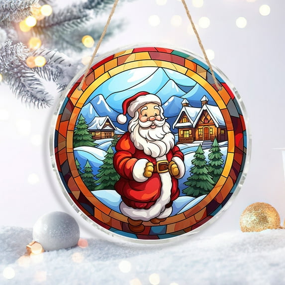 Diceymbol Christmas Snowman PVC Hanging Decoration Door Wall Sign 7.87 Inch