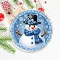 thumbnail image 1 of Diceymbol Christmas Snowman PVC Hanging Decoration Door Wall Sign 7.87 Inch, 1 of 6
