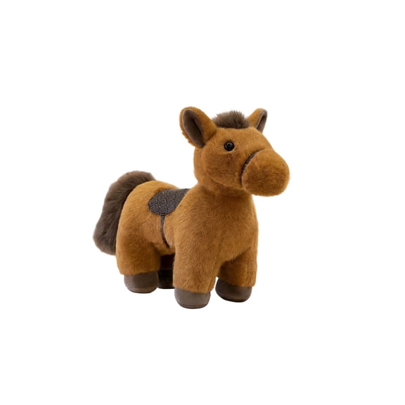 Diceymbol Classic Brown Horse Plush Slow Rebound Squeeze, Soft Resilient Stress Relief & Calming Comfort, Equestrian Design for Office & Home Daily Relaxation and Desk Decor