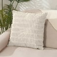 thumbnail image 1 of Diceymbol Decorative Pillow Covers 40x40 Cm For Living Room Couch Bed Sofa, Stylish Simplicity Home Decor, Soft Corduroy Cushion Pillowcases for the Modern Home, 1 of 7